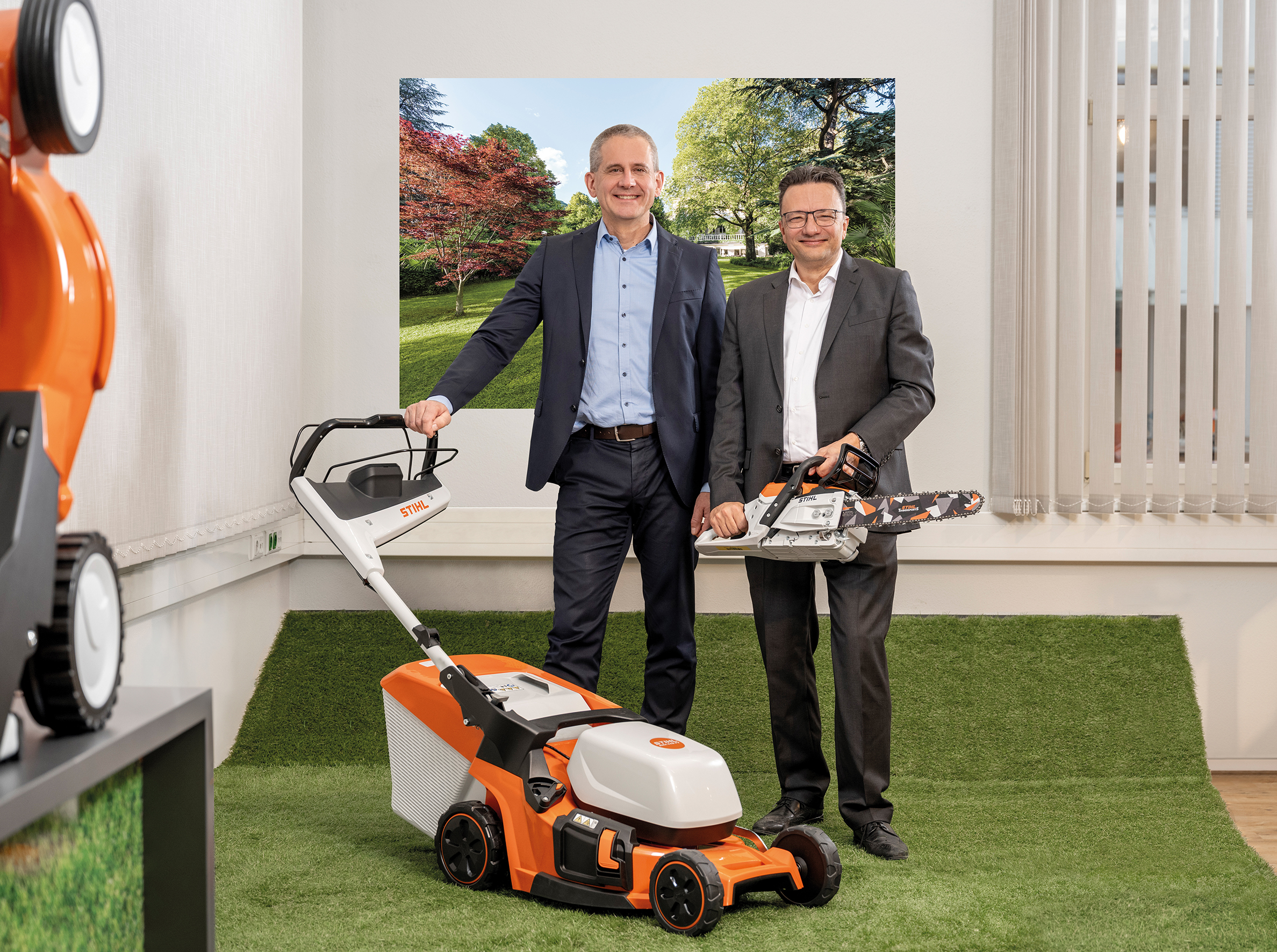 Jan Grigor Schubert, Geschäftsführer STIHL Tirol GmbH und Thilo Foersch, kaufmännischer Leiter STIHL Tirol GmbH.
